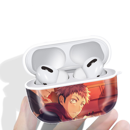 呪術廻戦 Jujutsu Kaisen 【AirPods Pro用】ハードシェル保護ケース 耐衝撃・防指紋・カラビナ付き商品仕様