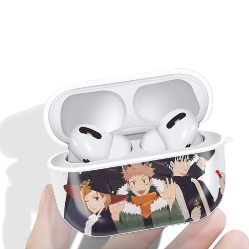 呪術廻戦 Jujutsu Kaisen 【AirPods Pro用】ハードシェル保護ケース 耐衝撃・防指紋・カラビナ付き商品仕様