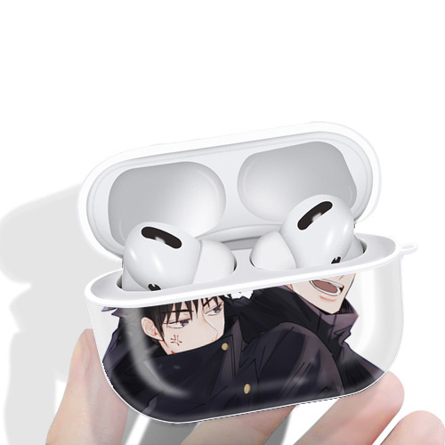 呪術廻戦 Jujutsu Kaisen 【AirPods Pro用】ハードシェル保護ケース 耐衝撃・防指紋・カラビナ付き商品仕様