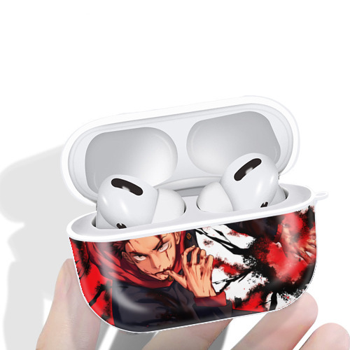 呪術廻戦 Jujutsu Kaisen 【AirPods Pro用】ハードシェル保護ケース 耐衝撃・防指紋・カラビナ付き商品仕様