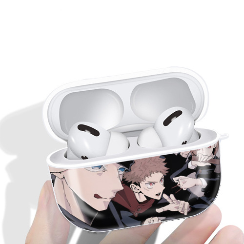 呪術廻戦 Jujutsu Kaisen 【AirPods Pro用】ハードシェル保護ケース 耐衝撃・防指紋・カラビナ付き商品仕様