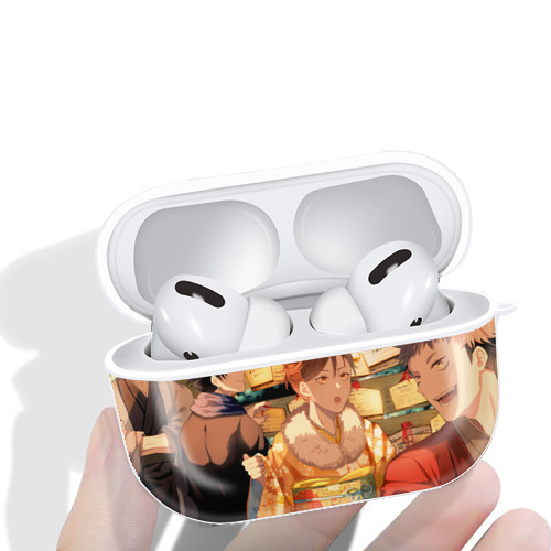 呪術廻戦 Jujutsu Kaisen 【AirPods Pro用】ハードシェル保護ケース 耐衝撃・防指紋・カラビナ付き商品仕様