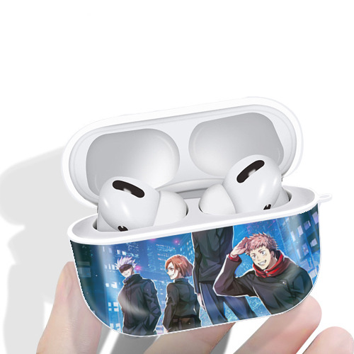 呪術廻戦 Jujutsu Kaisen 【AirPods Pro用】ハードシェル保護ケース 耐衝撃・防指紋・カラビナ付き商品仕様
