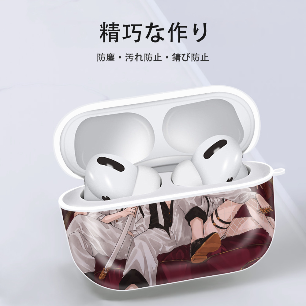 呪術廻戦 Jujutsu Kaisen 【AirPods Pro用】ハードシェル保護ケース 耐衝撃・防指紋・カラビナ付き商品仕様