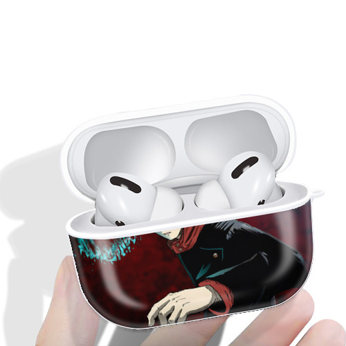 呪術廻戦 Jujutsu Kaisen 【AirPods Pro用】ハードシェル保護ケース 耐衝撃・防指紋・カラビナ付き商品仕様
