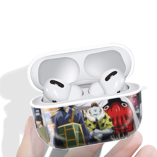 呪術廻戦 Jujutsu Kaisen 【AirPods Pro用】ハードシェル保護ケース 耐衝撃・防指紋・カラビナ付き商品仕様