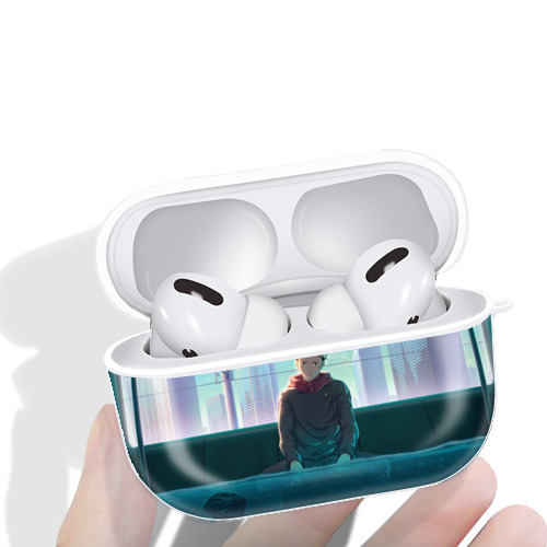 呪術廻戦 Jujutsu Kaisen 【AirPods Pro用】ハードシェル保護ケース 耐衝撃・防指紋・カラビナ付き商品仕様