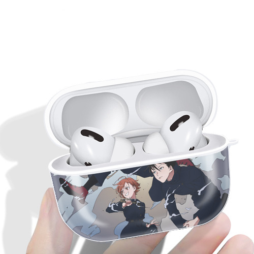 呪術廻戦 Jujutsu Kaisen 【AirPods Pro用】ハードシェル保護ケース 耐衝撃・防指紋・カラビナ付き商品仕様