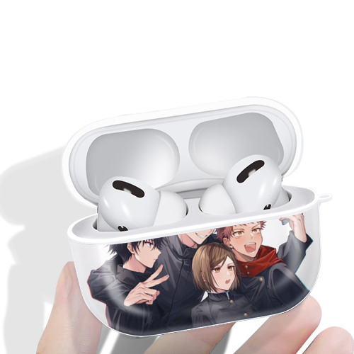 呪術廻戦 Jujutsu Kaisen 【AirPods Pro用】ハードシェル保護ケース 耐衝撃・防指紋・カラビナ付き商品仕様