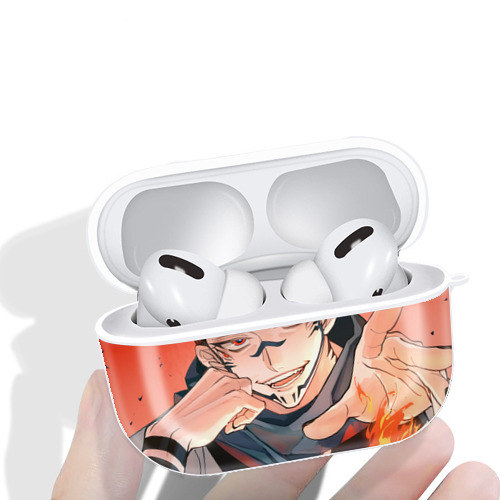 呪術廻戦 Jujutsu Kaisen 【AirPods Pro用】ハードシェル保護ケース 耐衝撃・防指紋・カラビナ付き商品仕様