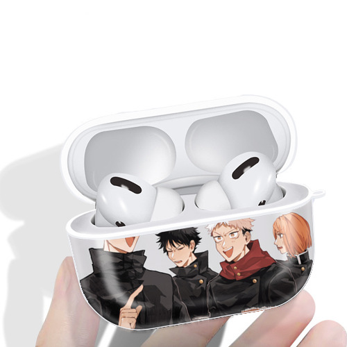呪術廻戦 Jujutsu Kaisen 【AirPods Pro用】ハードシェル保護ケース 耐衝撃・防指紋・カラビナ付き商品仕様