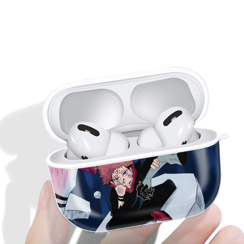 呪術廻戦 Jujutsu Kaisen 【AirPods Pro用】ハードシェル保護ケース 耐衝撃・防指紋・カラビナ付き商品仕様