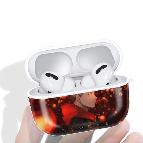 呪術廻戦 Jujutsu Kaisen 【AirPods Pro用】ハードシェル保護ケース 耐衝撃・防指紋・カラビナ付き商品仕様