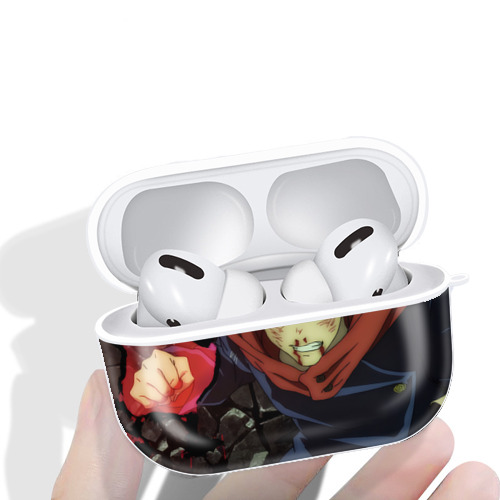 呪術廻戦 Jujutsu Kaisen 【AirPods Pro用】ハードシェル保護ケース 耐衝撃・防指紋・カラビナ付き商品仕様