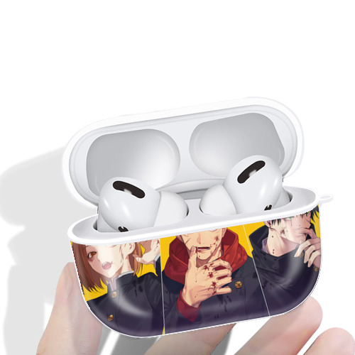 呪術廻戦 Jujutsu Kaisen 【AirPods Pro用】ハードシェル保護ケース 耐衝撃・防指紋・カラビナ付き商品仕様