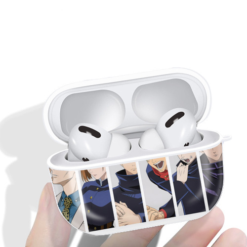 呪術廻戦 Jujutsu Kaisen 【AirPods Pro用】ハードシェル保護ケース 耐衝撃・防指紋・カラビナ付き商品仕様