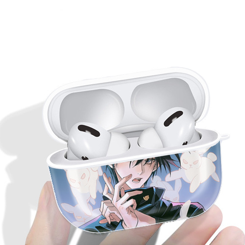 呪術廻戦 Jujutsu Kaisen 【AirPods Pro用】ハードシェル保護ケース 耐衝撃・防指紋・カラビナ付き商品仕様