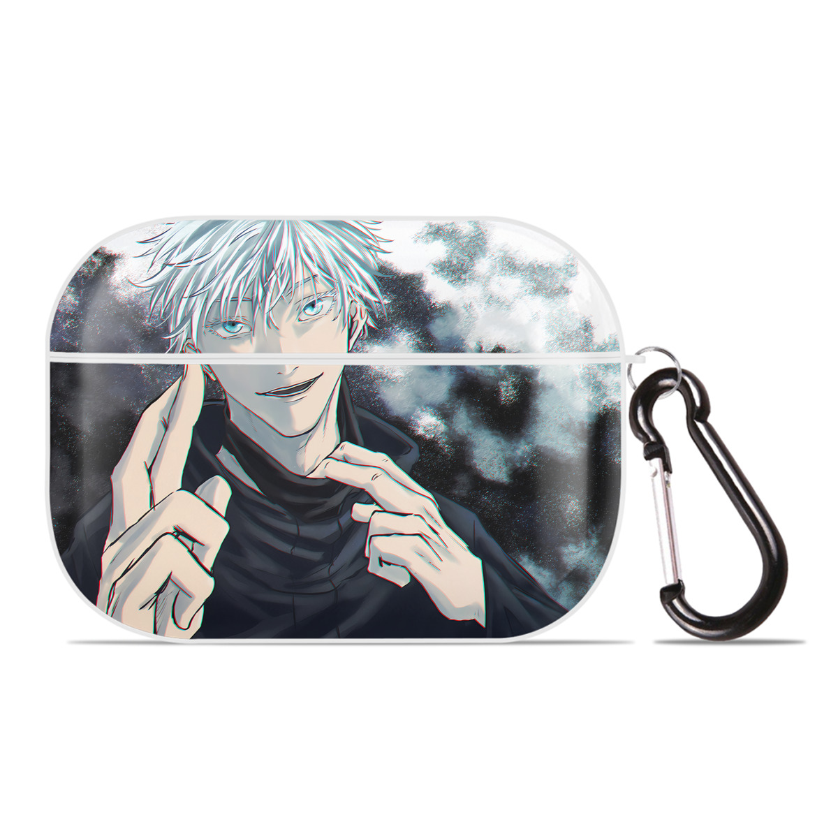 （画像用） 呪術廻戦 Jujutsu Kaisen 【AirPods Pro用】ハードシェル保護ケース 耐衝撃・防指紋・カラビナ付き商品仕様