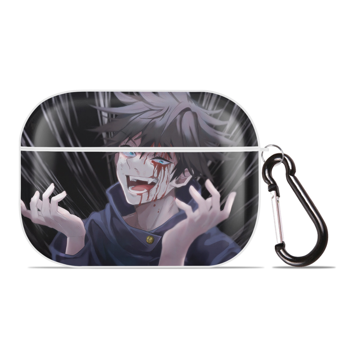 （画像用） 呪術廻戦 Jujutsu Kaisen 【AirPods Pro用】ハードシェル保護ケース 耐衝撃・防指紋・カラビナ付き商品仕様