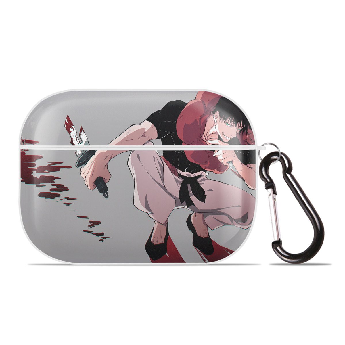 （画像用） 呪術廻戦 Jujutsu Kaisen 【AirPods Pro用】ハードシェル保護ケース 耐衝撃・防指紋・カラビナ付き商品仕様