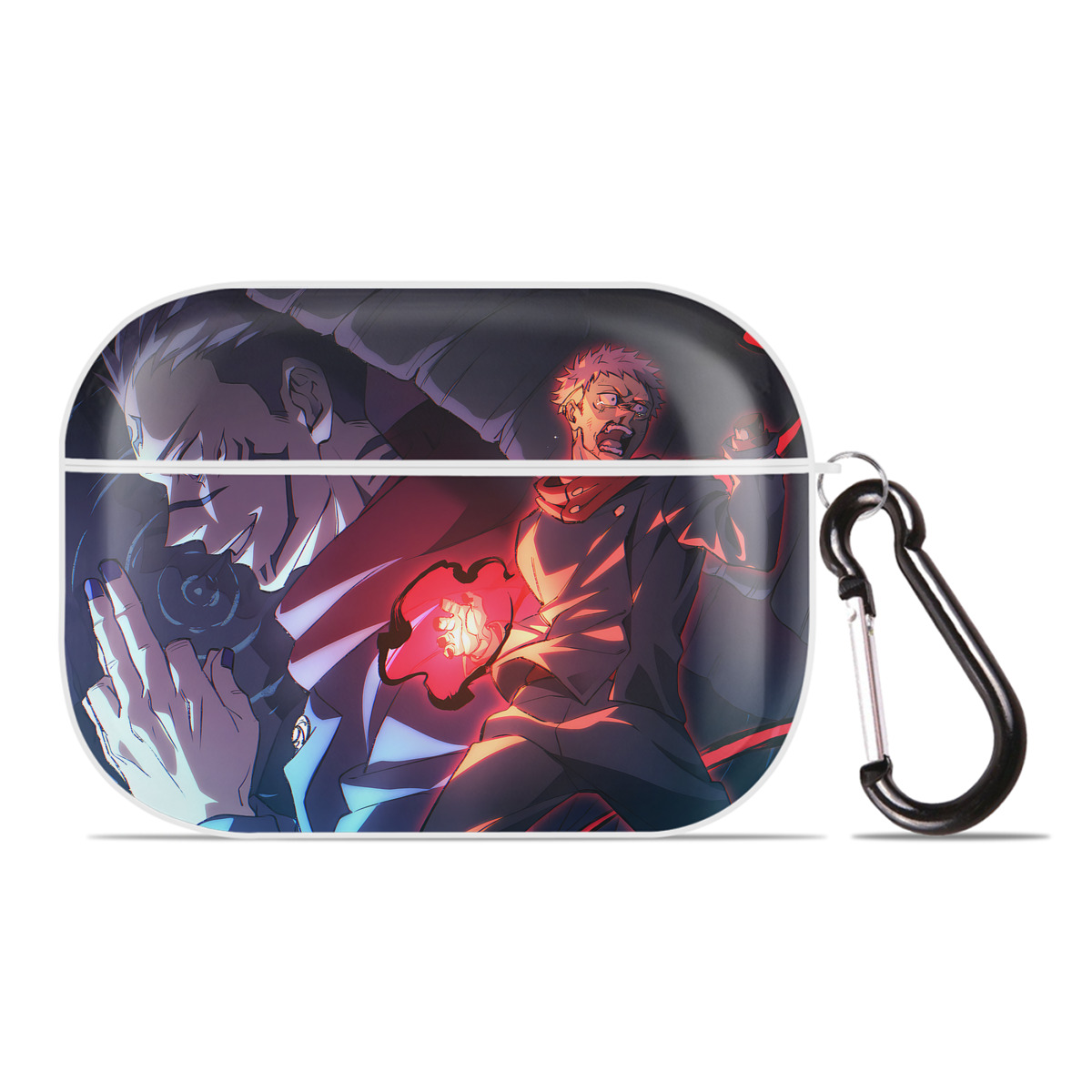 （画像用） 呪術廻戦 Jujutsu Kaisen 【AirPods Pro用】ハードシェル保護ケース 耐衝撃・防指紋・カラビナ付き商品仕様