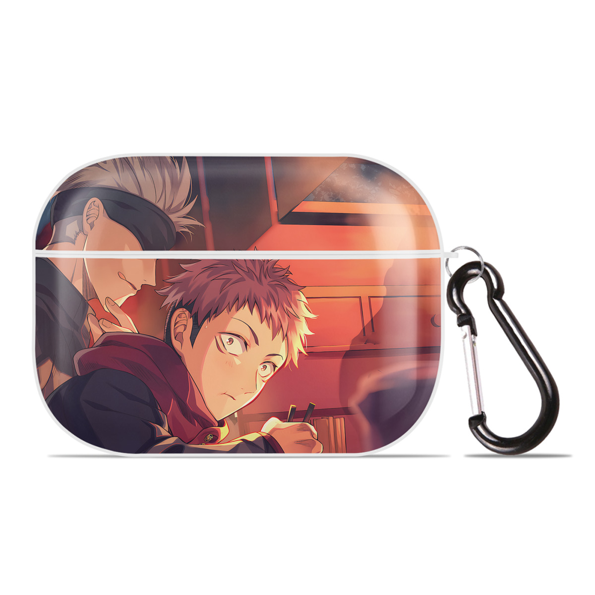 （画像用） 呪術廻戦 Jujutsu Kaisen 【AirPods Pro用】ハードシェル保護ケース 耐衝撃・防指紋・カラビナ付き商品仕様