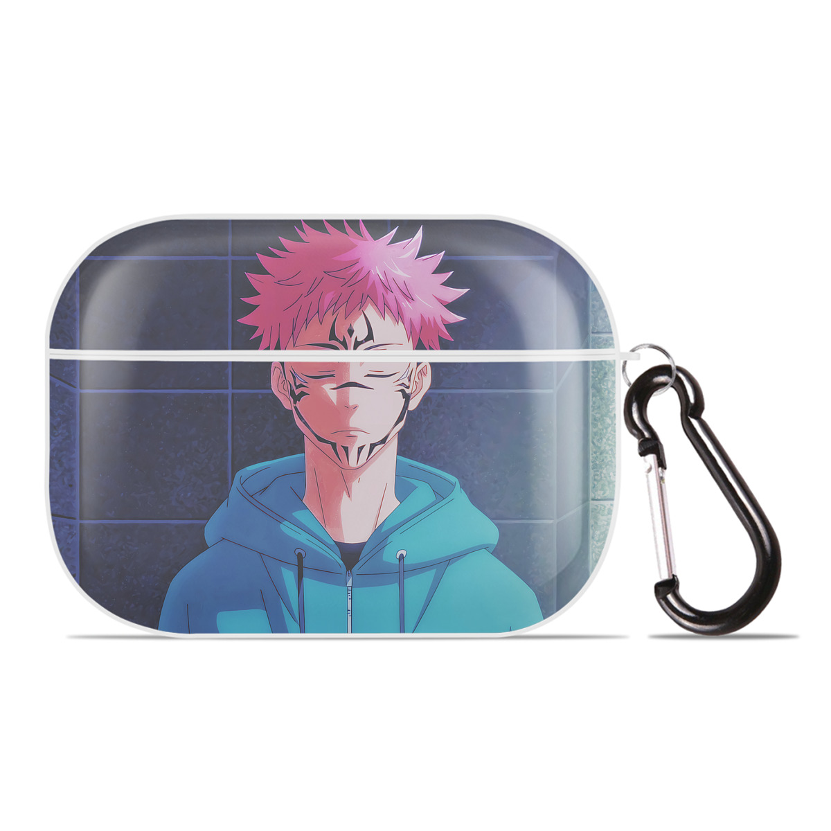 （画像用） 呪術廻戦 Jujutsu Kaisen 【AirPods Pro用】ハードシェル保護ケース 耐衝撃・防指紋・カラビナ付き商品仕様