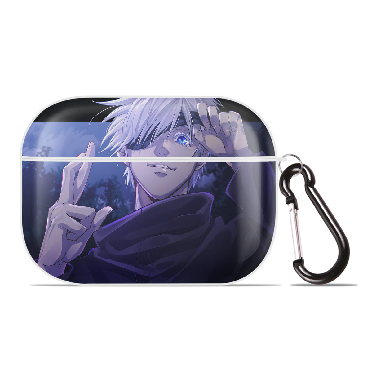 （画像用） 呪術廻戦 Jujutsu Kaisen 【AirPods Pro用】ハードシェル保護ケース 耐衝撃・防指紋・カラビナ付き商品仕様