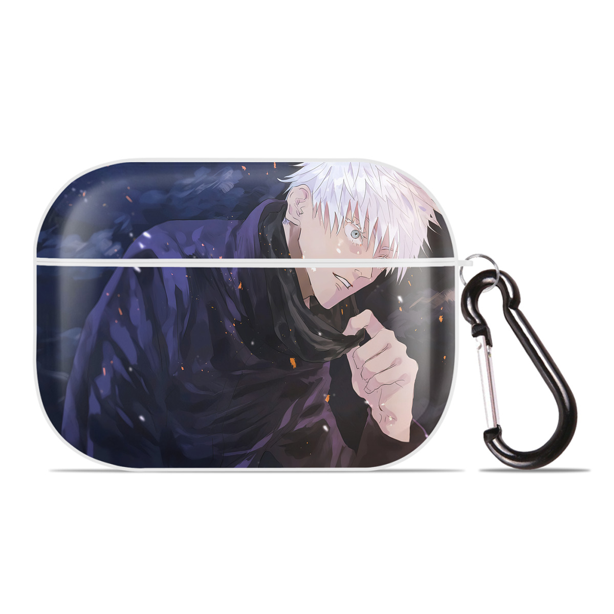 （画像用） 呪術廻戦 Jujutsu Kaisen 【AirPods Pro用】ハードシェル保護ケース 耐衝撃・防指紋・カラビナ付き商品仕様