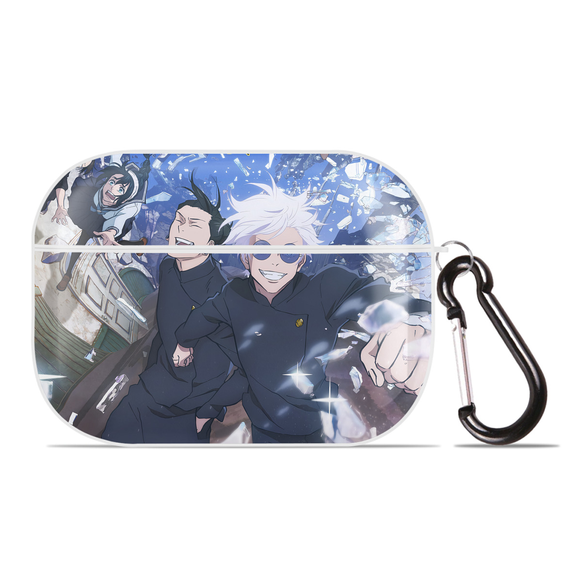 （画像用） 呪術廻戦 Jujutsu Kaisen 【AirPods Pro用】ハードシェル保護ケース 耐衝撃・防指紋・カラビナ付き商品仕様