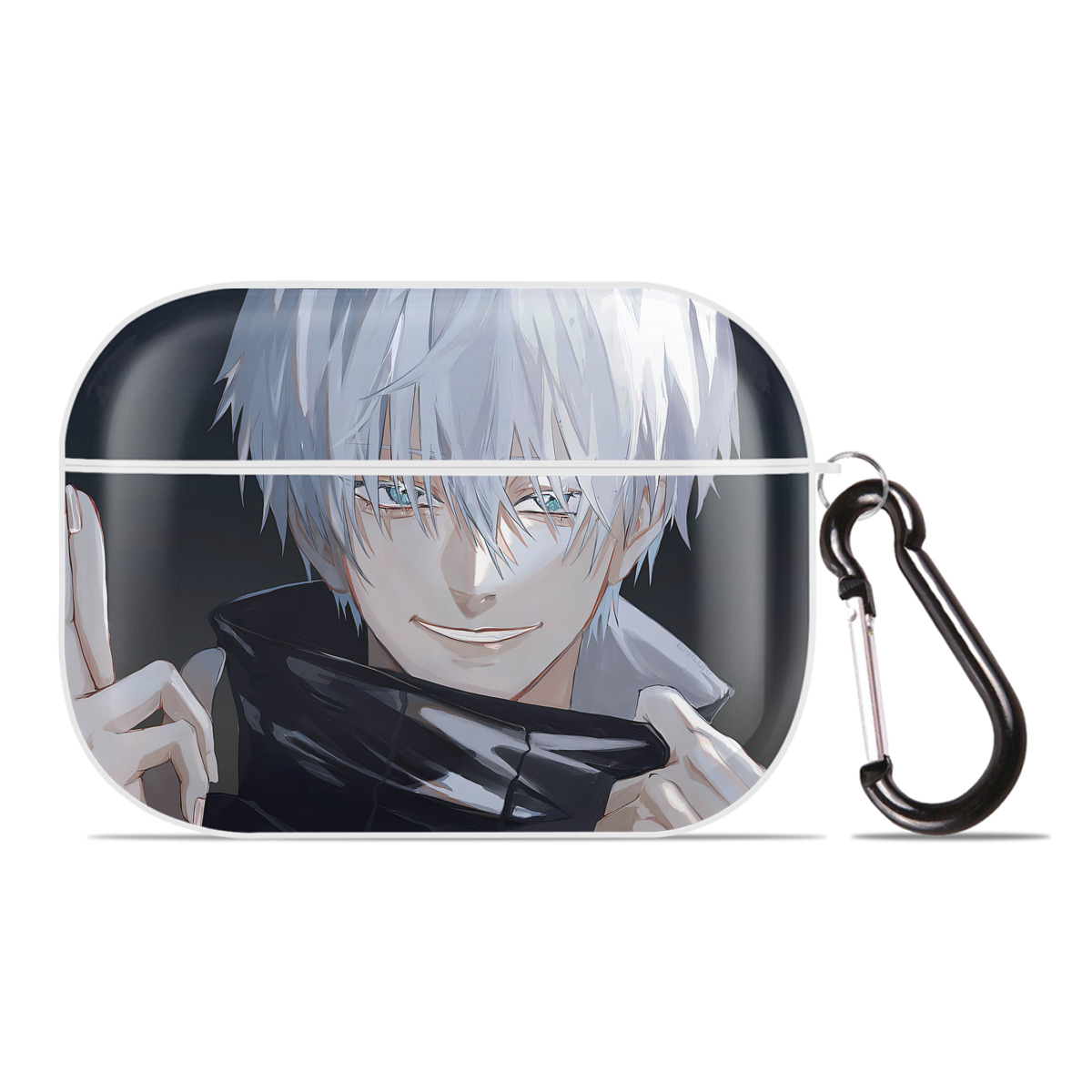 （画像用） 呪術廻戦 Jujutsu Kaisen 【AirPods Pro用】ハードシェル保護ケース 耐衝撃・防指紋・カラビナ付き商品仕様