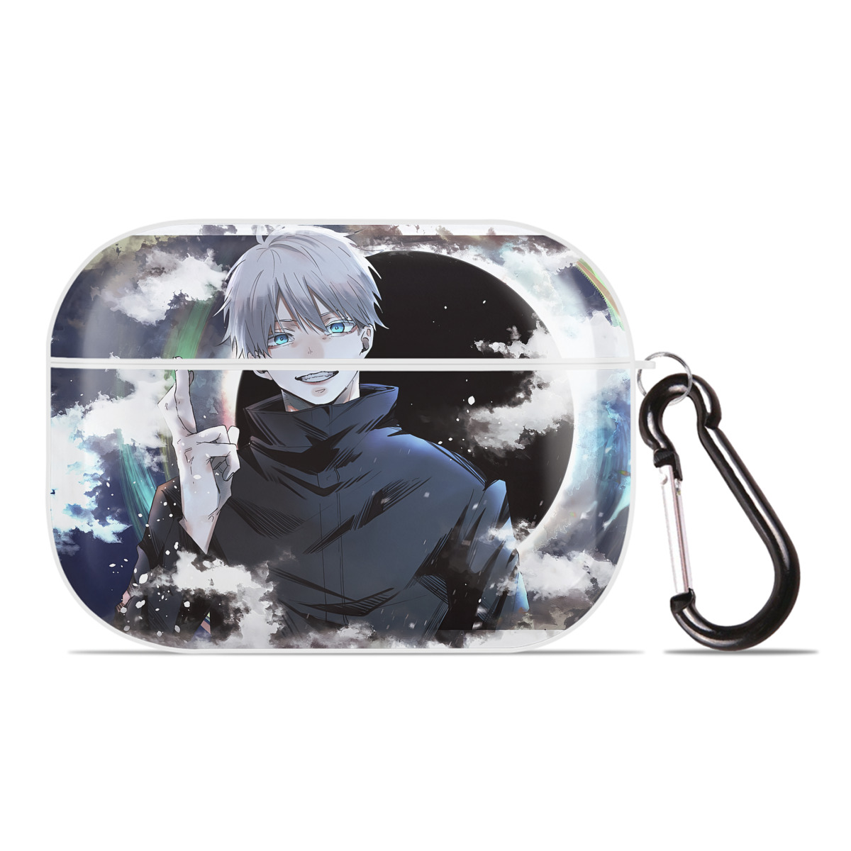 （画像用） 呪術廻戦 Jujutsu Kaisen 【AirPods Pro用】ハードシェル保護ケース 耐衝撃・防指紋・カラビナ付き商品仕様