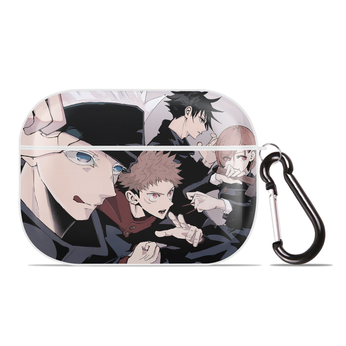 （画像用） 呪術廻戦 Jujutsu Kaisen 【AirPods Pro用】ハードシェル保護ケース 耐衝撃・防指紋・カラビナ付き商品仕様