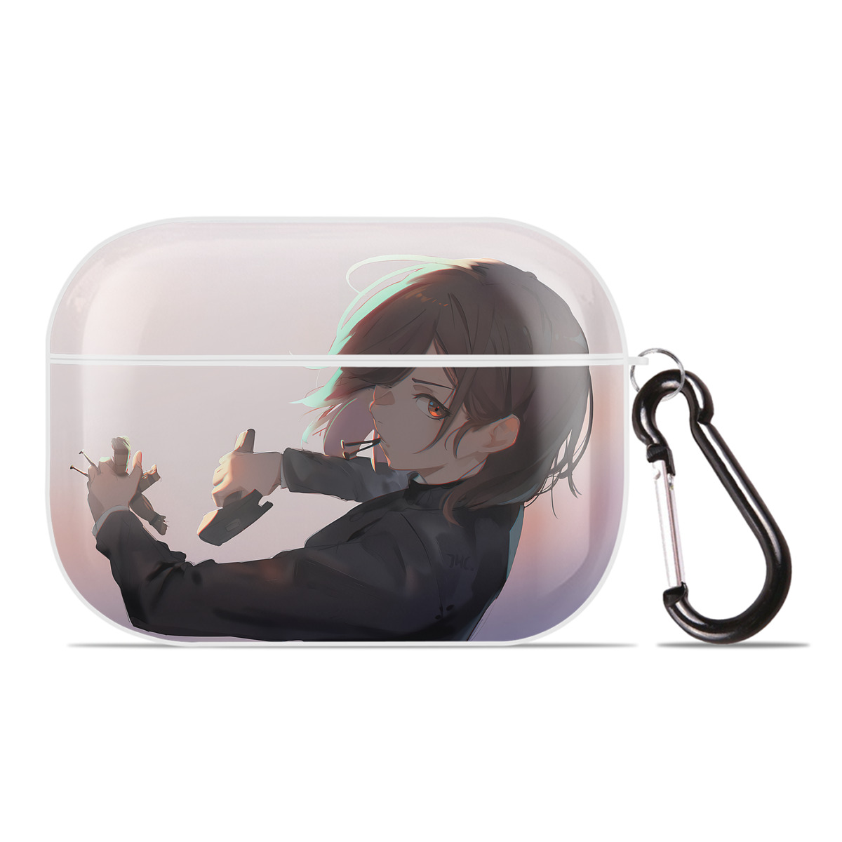 （画像用） 呪術廻戦 Jujutsu Kaisen 【AirPods Pro用】ハードシェル保護ケース 耐衝撃・防指紋・カラビナ付き商品仕様