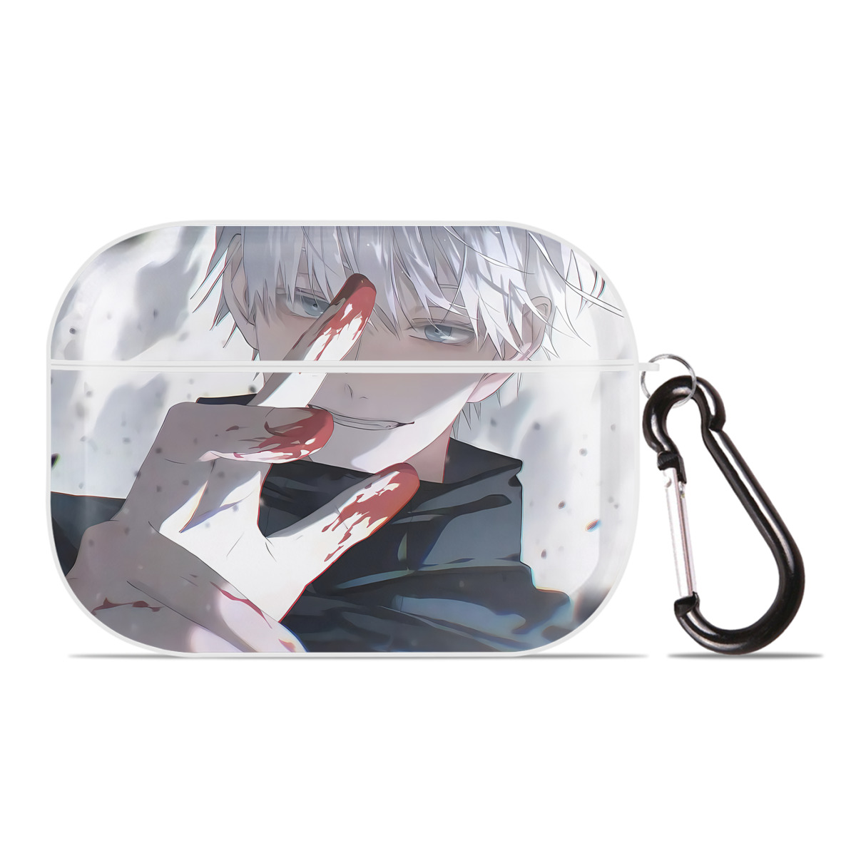 （画像用） 呪術廻戦 Jujutsu Kaisen 【AirPods Pro用】ハードシェル保護ケース 耐衝撃・防指紋・カラビナ付き商品仕様