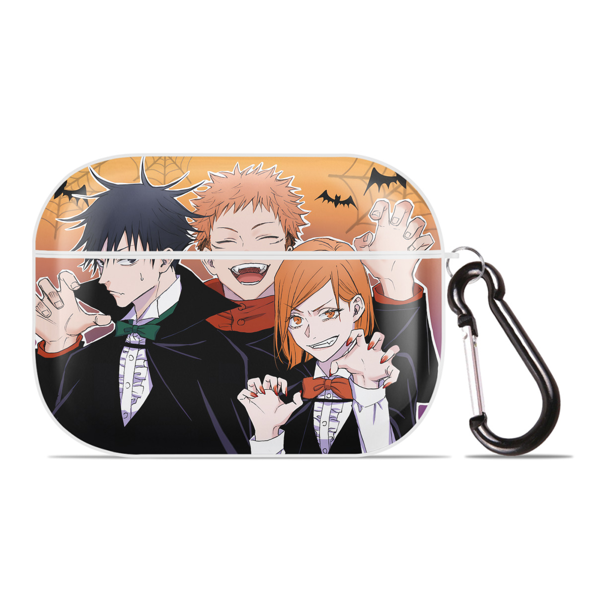 （画像用） 呪術廻戦 Jujutsu Kaisen 【AirPods Pro用】ハードシェル保護ケース 耐衝撃・防指紋・カラビナ付き商品仕様