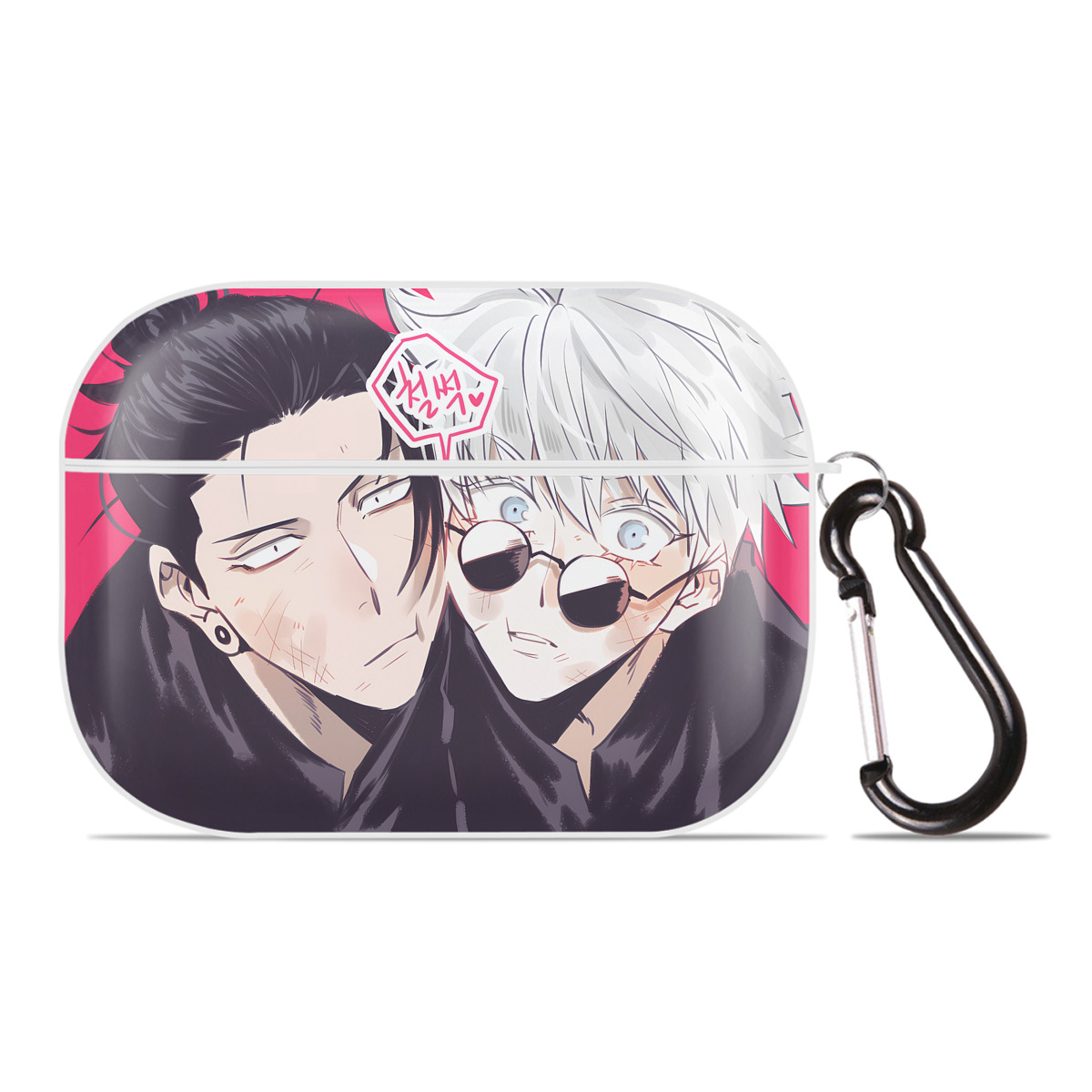 （画像用） 呪術廻戦 Jujutsu Kaisen 【AirPods Pro用】ハードシェル保護ケース 耐衝撃・防指紋・カラビナ付き商品仕様