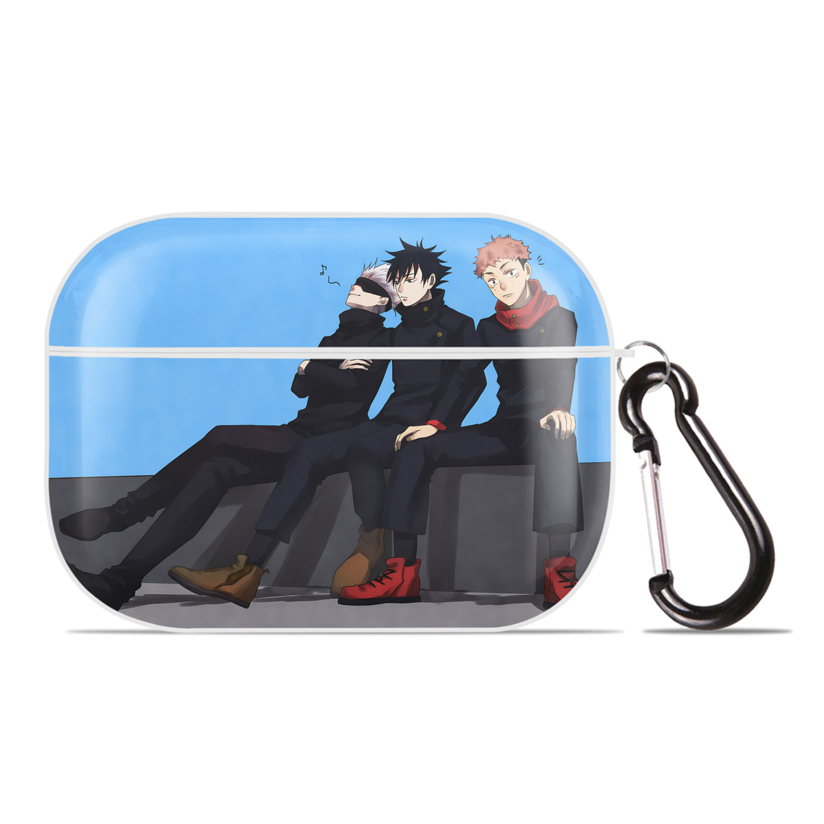 （画像用） 呪術廻戦 Jujutsu Kaisen 【AirPods Pro用】ハードシェル保護ケース 耐衝撃・防指紋・カラビナ付き商品仕様