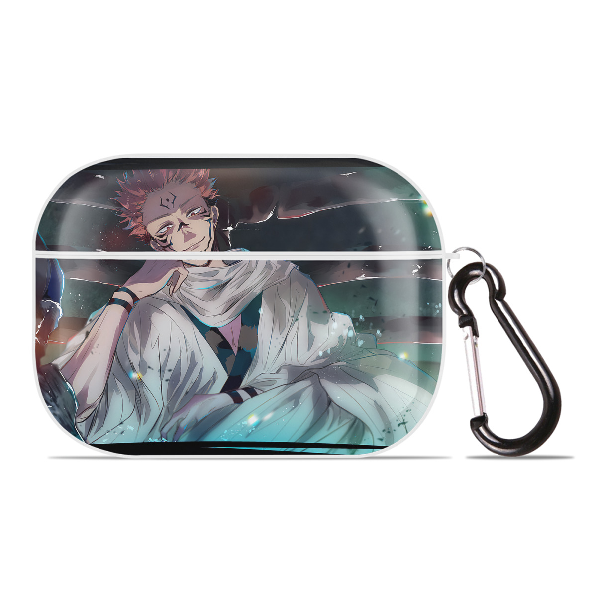 （画像用） 呪術廻戦 Jujutsu Kaisen 【AirPods Pro用】ハードシェル保護ケース 耐衝撃・防指紋・カラビナ付き商品仕様