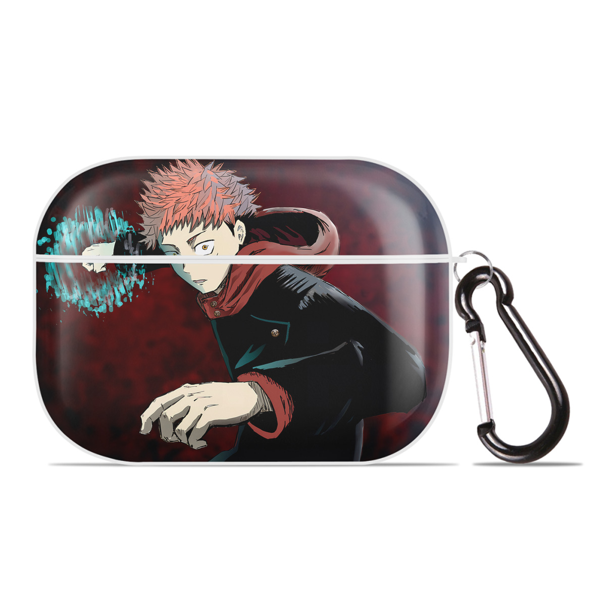 （画像用） 呪術廻戦 Jujutsu Kaisen 【AirPods Pro用】ハードシェル保護ケース 耐衝撃・防指紋・カラビナ付き商品仕様