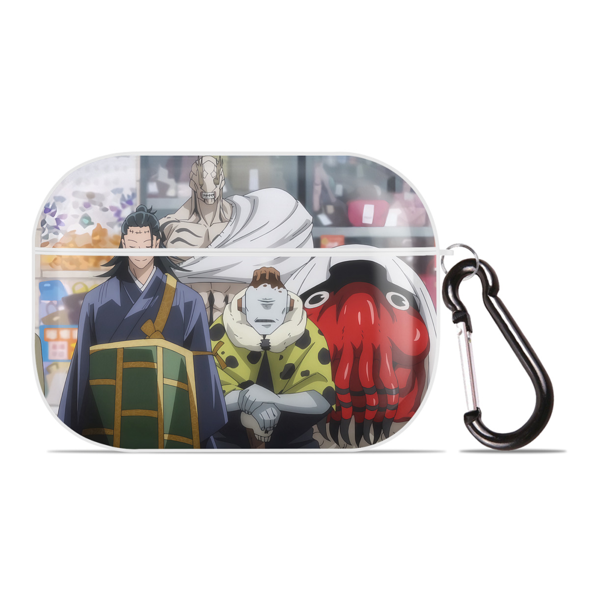 （画像用） 呪術廻戦 Jujutsu Kaisen 【AirPods Pro用】ハードシェル保護ケース 耐衝撃・防指紋・カラビナ付き商品仕様