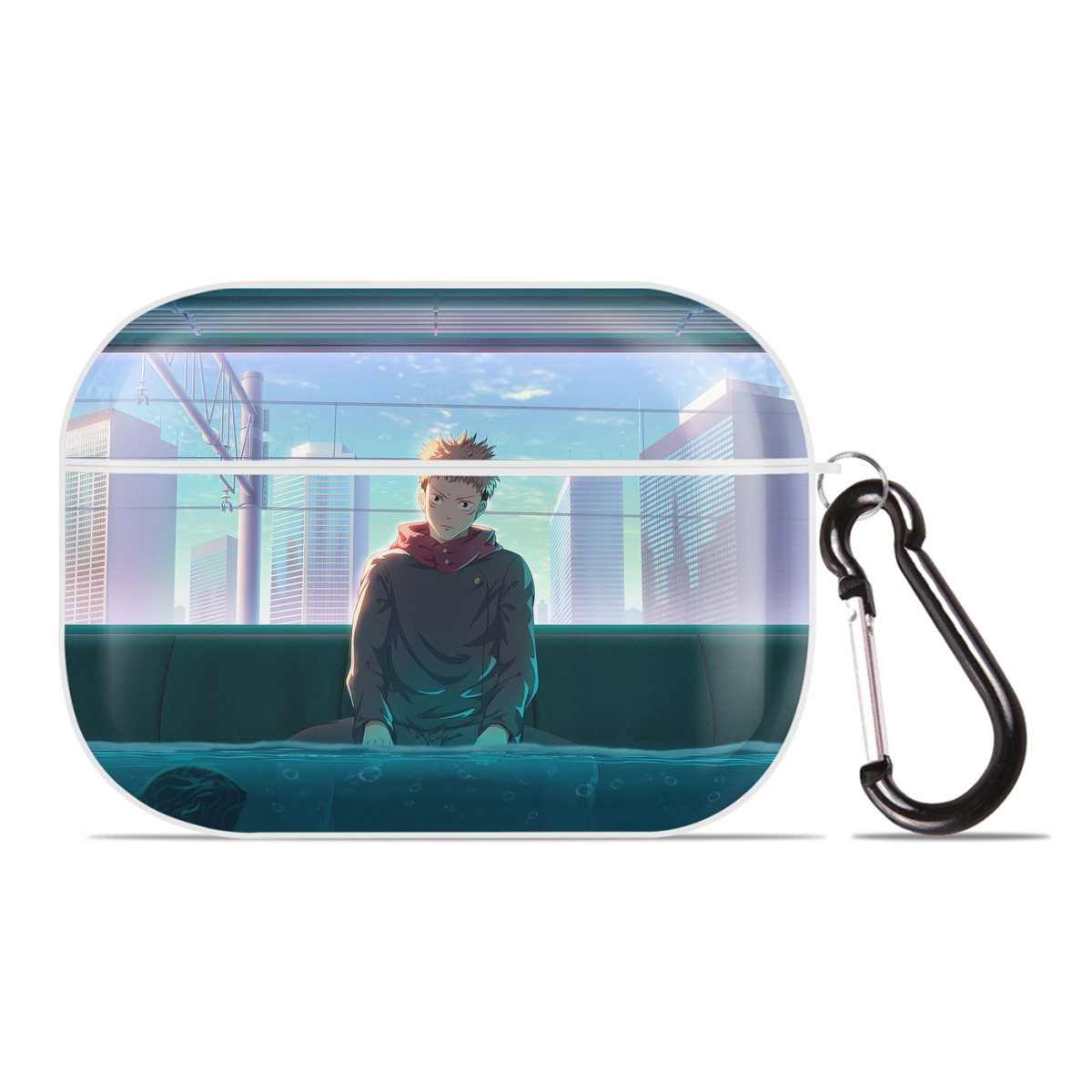 （画像用） 呪術廻戦 Jujutsu Kaisen 【AirPods Pro用】ハードシェル保護ケース 耐衝撃・防指紋・カラビナ付き商品仕様
