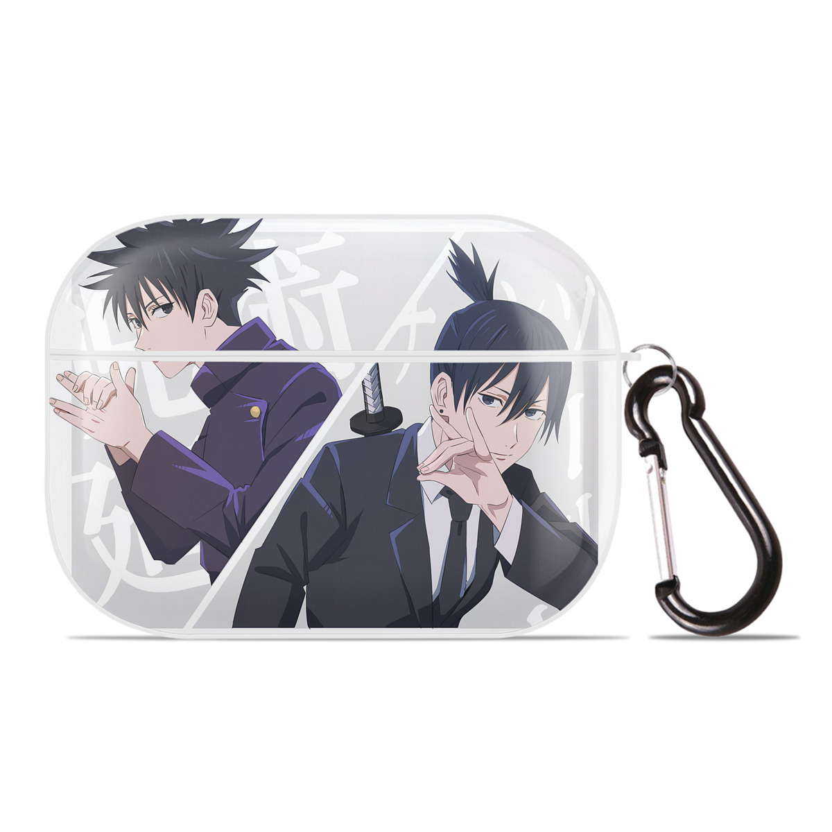 （画像用） 呪術廻戦 Jujutsu Kaisen 【AirPods Pro用】ハードシェル保護ケース 耐衝撃・防指紋・カラビナ付き商品仕様