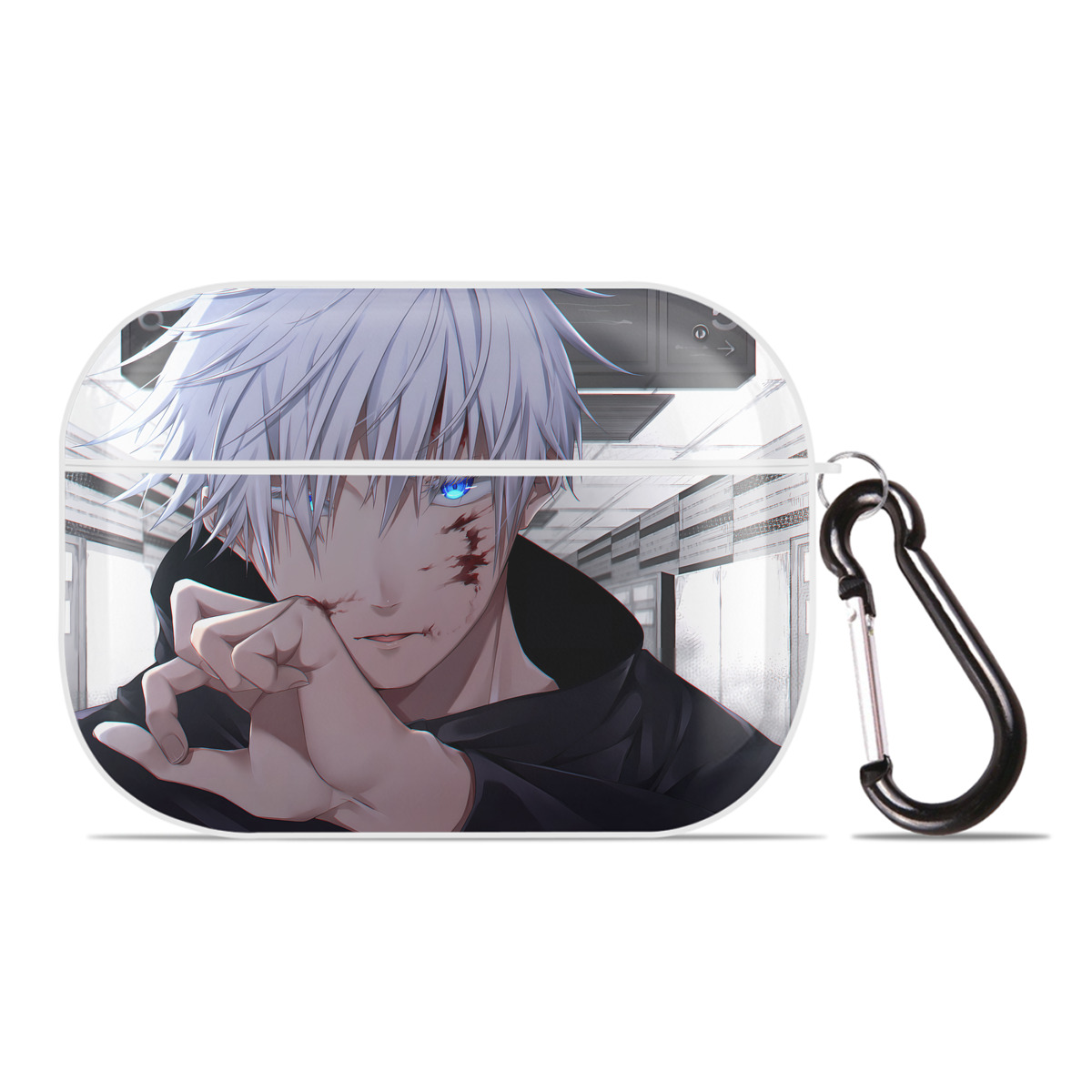 （画像用） 呪術廻戦 Jujutsu Kaisen 【AirPods Pro用】ハードシェル保護ケース 耐衝撃・防指紋・カラビナ付き商品仕様
