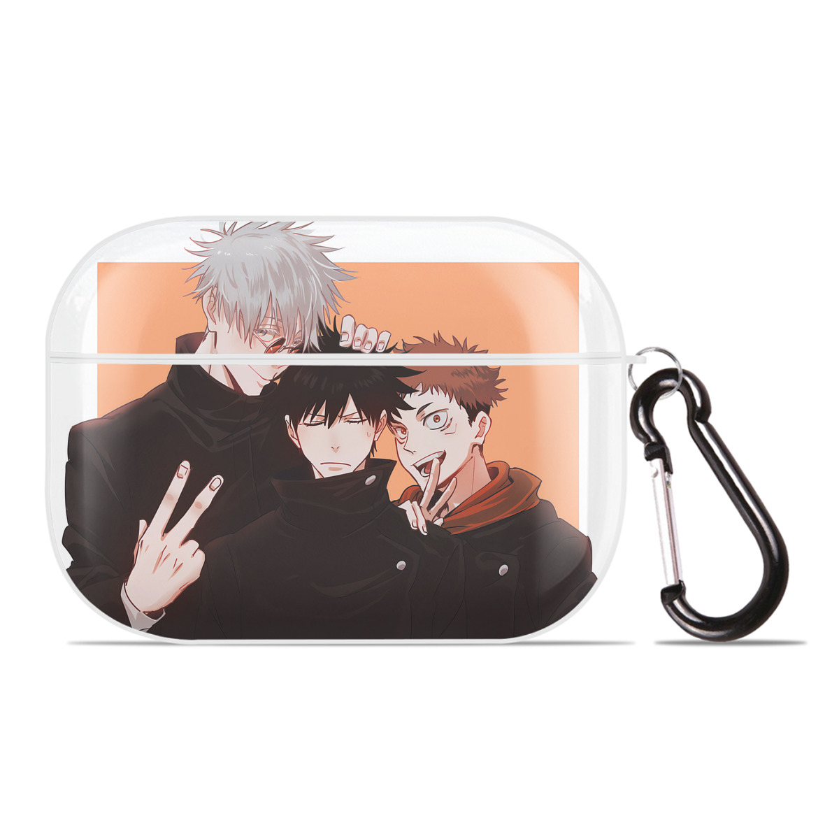 （画像用） 呪術廻戦 Jujutsu Kaisen 【AirPods Pro用】ハードシェル保護ケース 耐衝撃・防指紋・カラビナ付き商品仕様