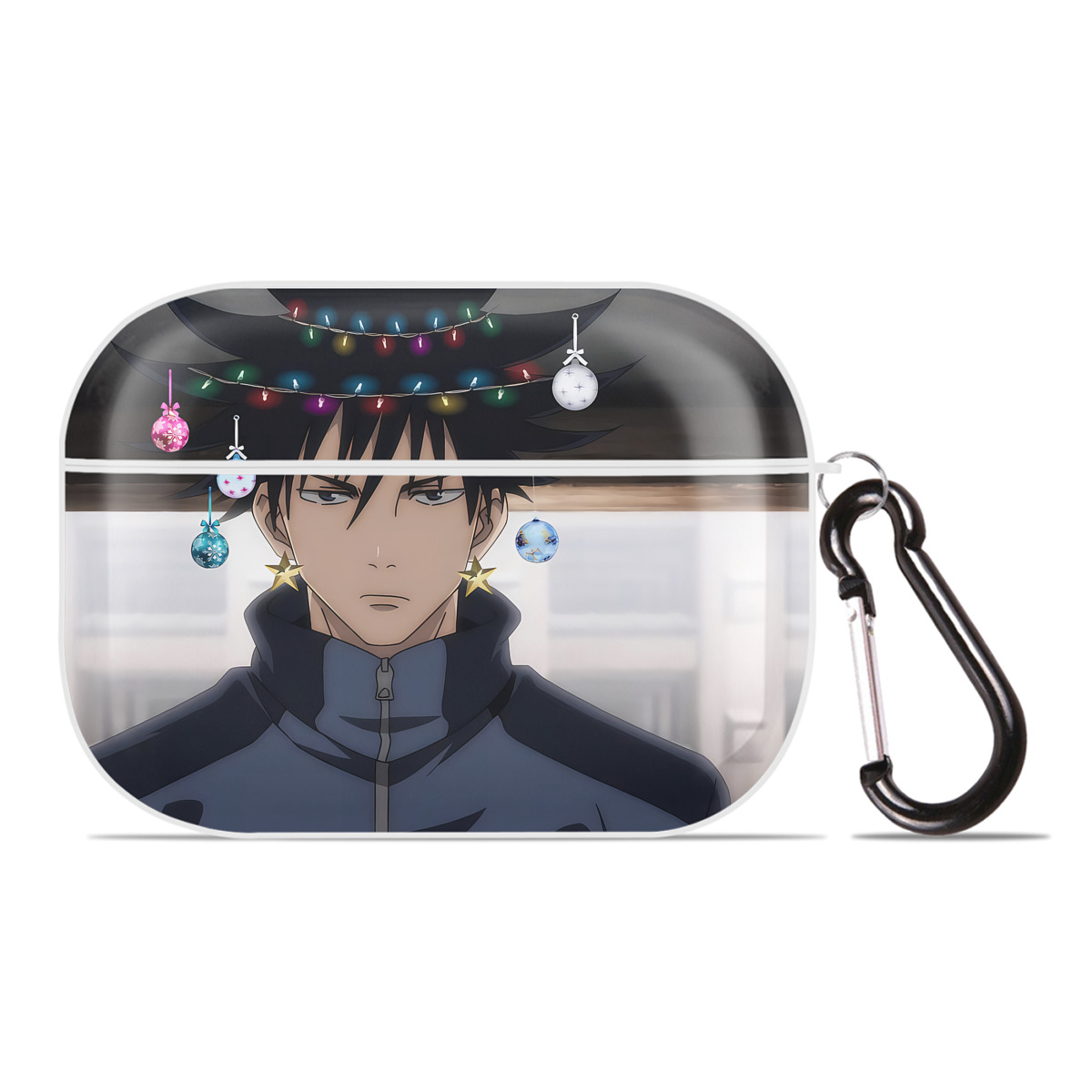 （画像用） 呪術廻戦 Jujutsu Kaisen 【AirPods Pro用】ハードシェル保護ケース 耐衝撃・防指紋・カラビナ付き商品仕様