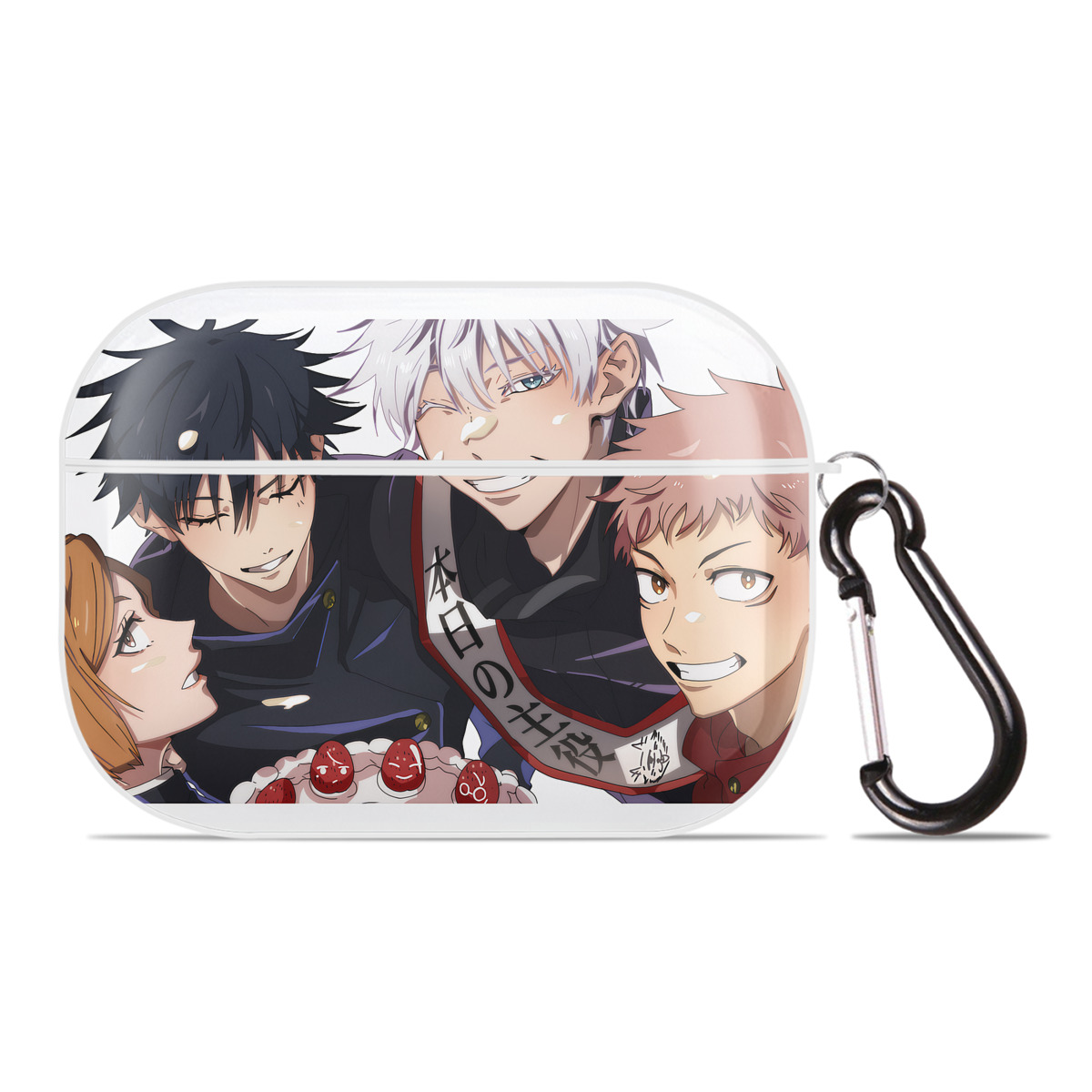 （画像用） 呪術廻戦 Jujutsu Kaisen 【AirPods Pro用】ハードシェル保護ケース 耐衝撃・防指紋・カラビナ付き商品仕様