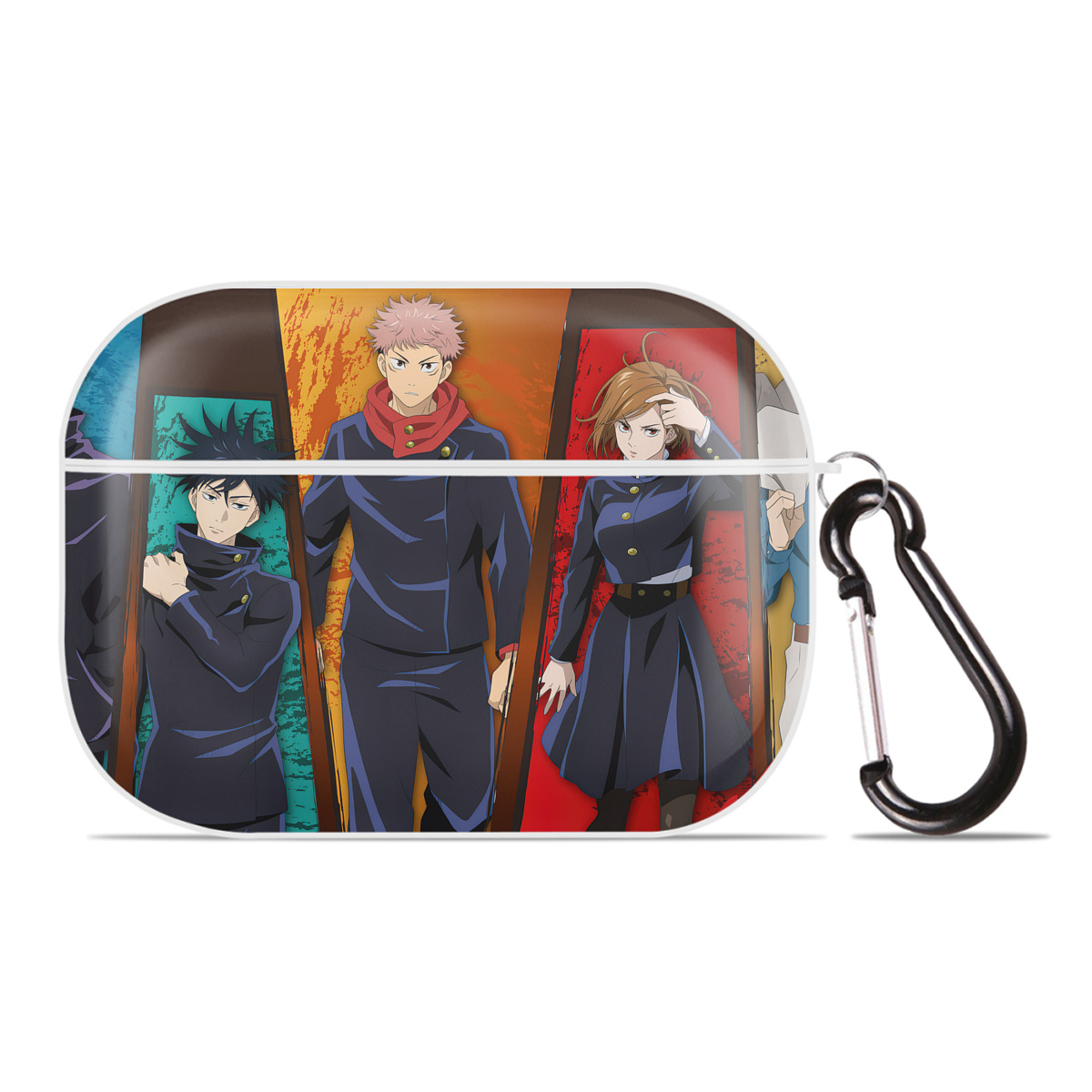 （画像用） 呪術廻戦 Jujutsu Kaisen 【AirPods Pro用】ハードシェル保護ケース 耐衝撃・防指紋・カラビナ付き商品仕様