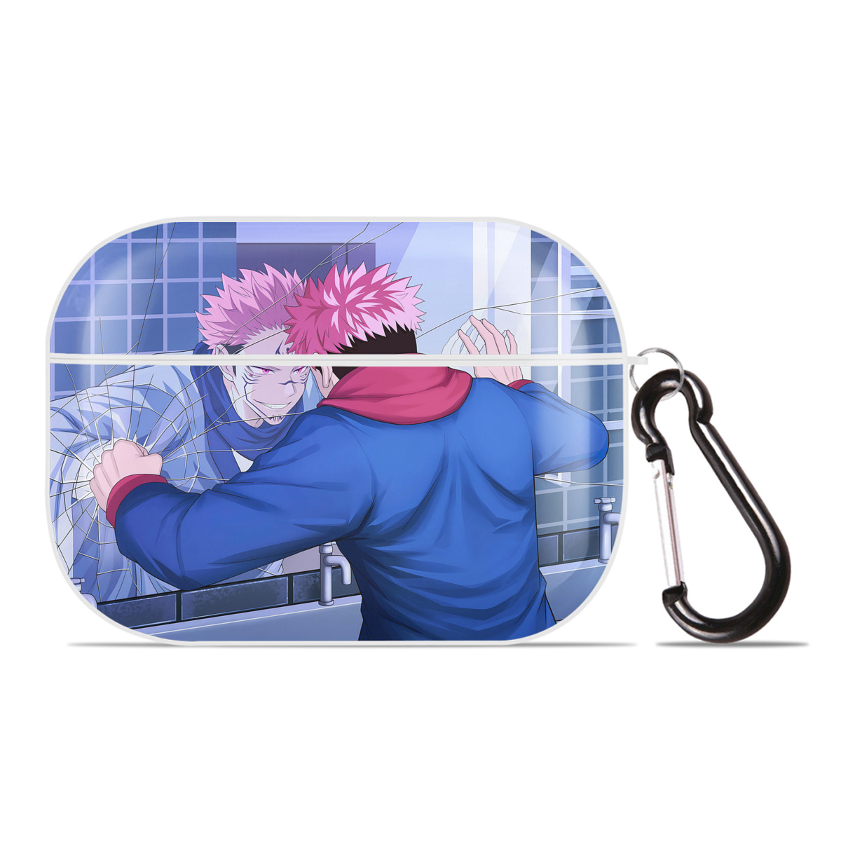 （画像用） 呪術廻戦 Jujutsu Kaisen 【AirPods Pro用】ハードシェル保護ケース 耐衝撃・防指紋・カラビナ付き商品仕様