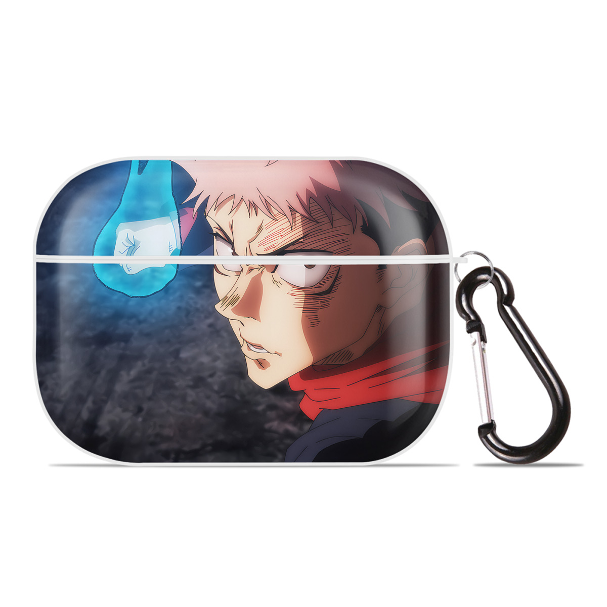 （画像用） 呪術廻戦 Jujutsu Kaisen 【AirPods Pro用】ハードシェル保護ケース 耐衝撃・防指紋・カラビナ付き商品仕様
